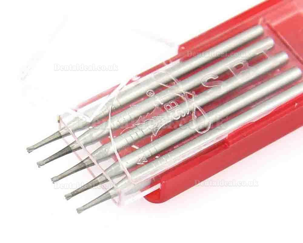 5 Boxes SBT Dental Lab Carbide Burs Straight Handpiece Bur Inverted Cone HP 34 35 37